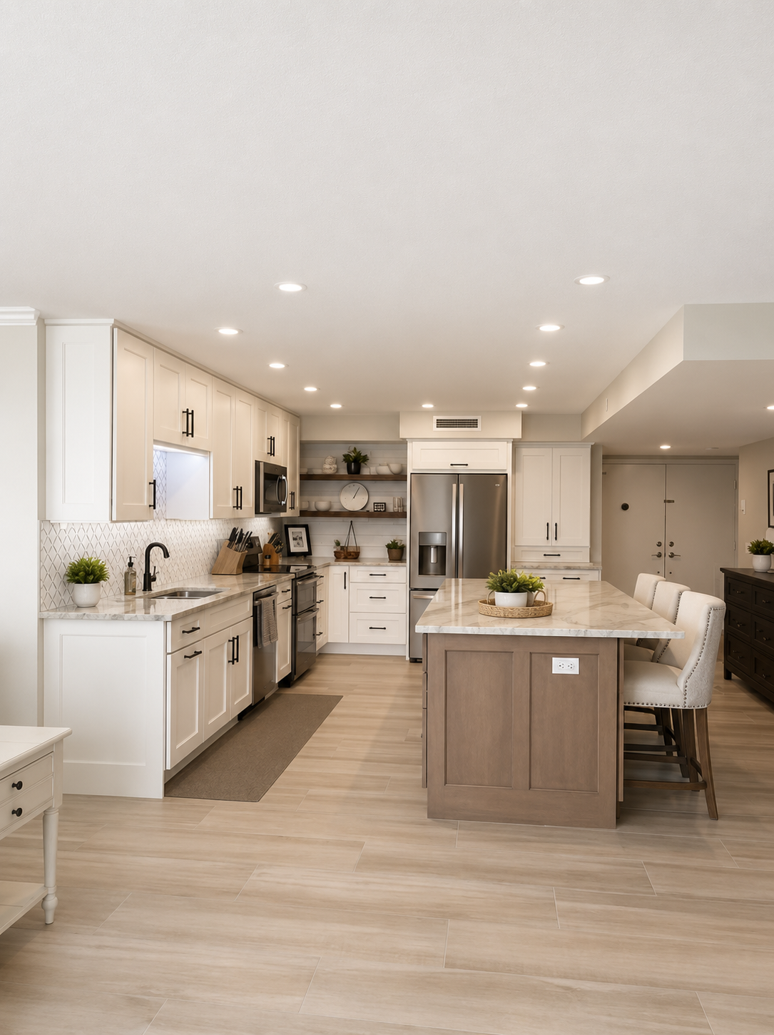 Columbus open-concept kitchen remodel